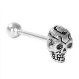 Palm Skull Barbell Tongue