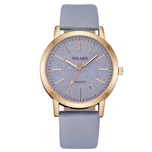 Luxury Leather Quartz Women's