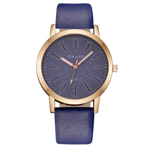 Luxury Leather Quartz Women's