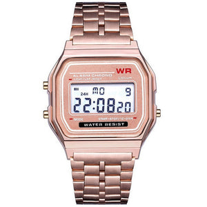 Quartz Watch Waterproof LED Digital