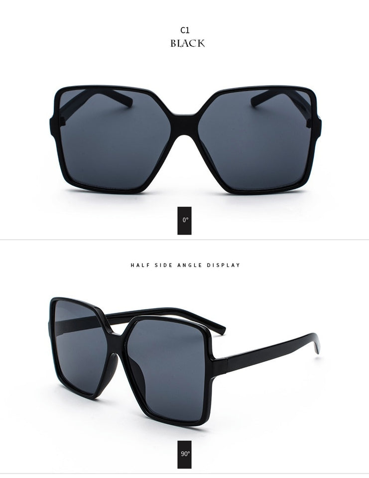 Retro Big Frame Square Sunglasses