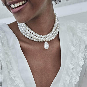 Layered Pearl Necklace