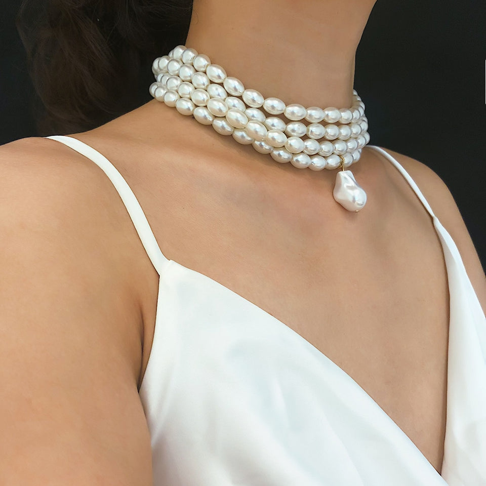 Layered Pearl Necklace