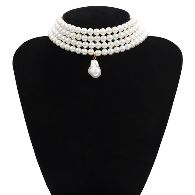 Layered Pearl Necklace