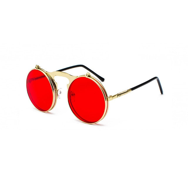 Steampunk Sunglasses Round Metal