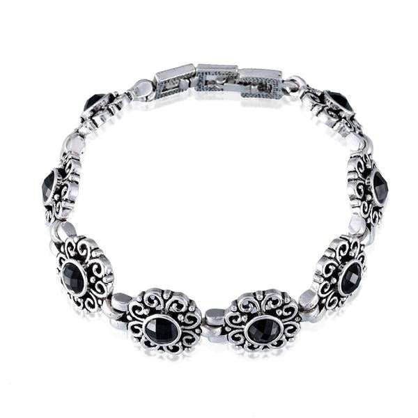 Trendy Vintage Black Resin Bracelet