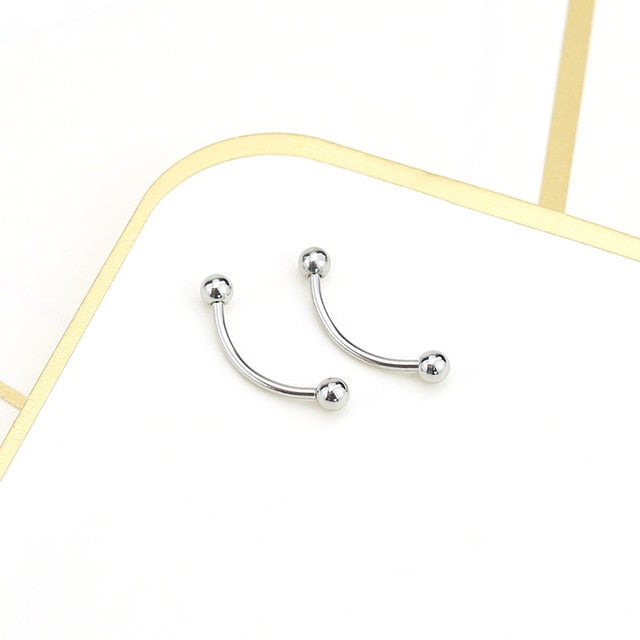 Trendy stainless steel fake nose rings