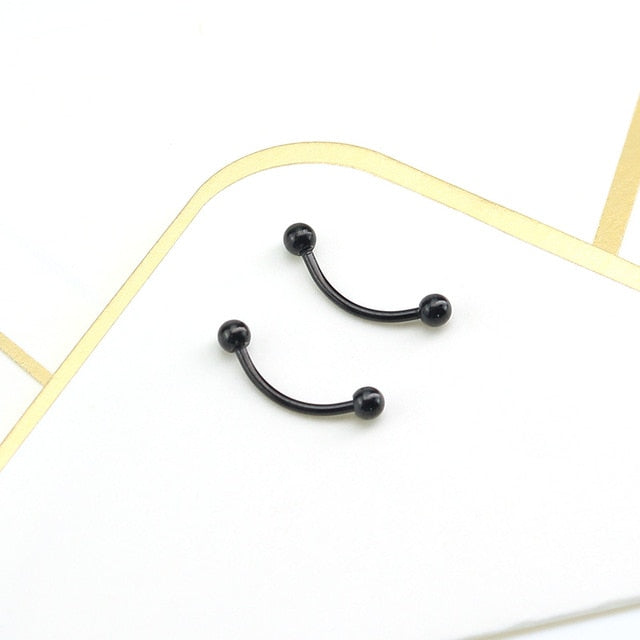 Trendy stainless steel fake nose rings