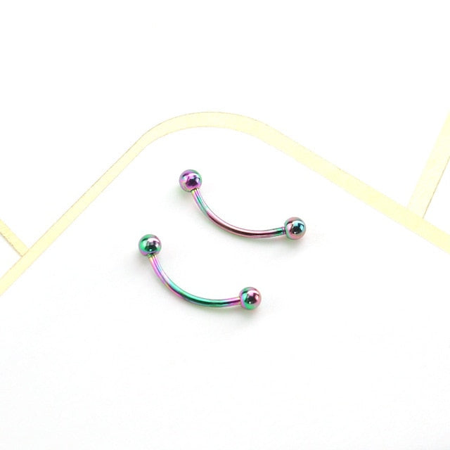 Trendy stainless steel fake nose rings