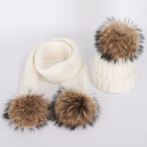 Autumn and winter women's knitted cotton hats