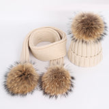 Autumn and winter women's knitted cotton hats