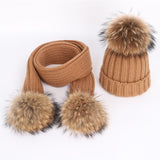 Autumn and winter women's knitted cotton hats