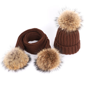 Autumn and winter women's knitted cotton hats