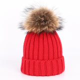 Autumn and winter women's knitted cotton hats