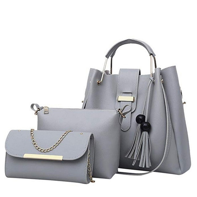 3 Pcs Women Handbag Set