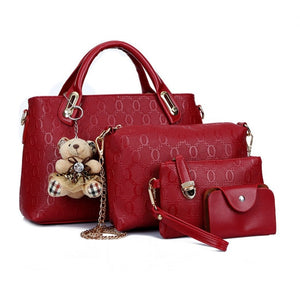 4pcs/Set Women Bag Ladies Hand Bags