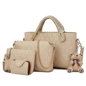 4pcs/Set Women Bag Ladies Hand Bags