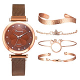 Fashion 5pcs Set Women Watches Luxury