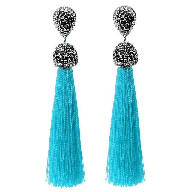 Handmade Long Tassel Earrings