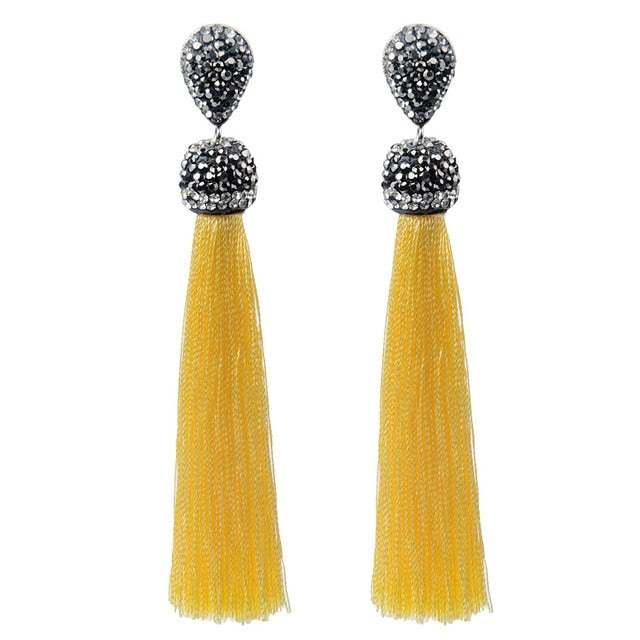 Handmade Long Tassel Earrings