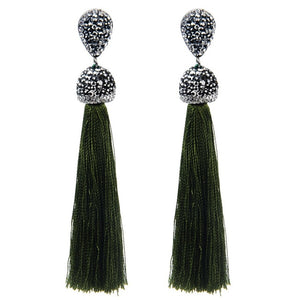 Handmade Long Tassel Earrings