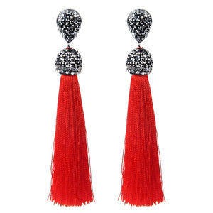 Handmade Long Tassel Earrings