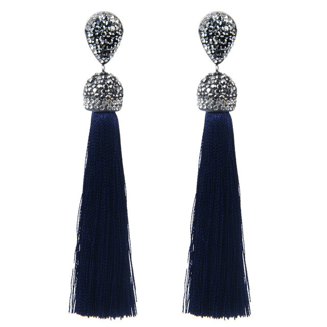 Handmade Long Tassel Earrings