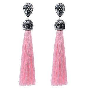 Handmade Long Tassel Earrings