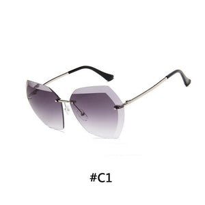 Luxury Vintage Rimless sunglasses