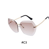 Luxury Vintage Rimless sunglasses