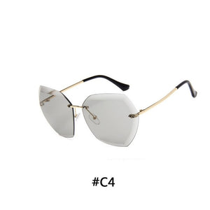 Luxury Vintage Rimless sunglasses