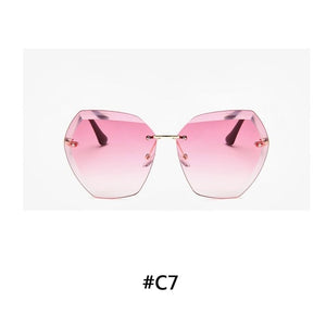 Luxury Vintage Rimless sunglasses