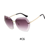 Luxury Vintage Rimless sunglasses