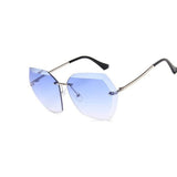 Luxury Vintage Rimless sunglasses