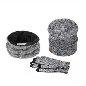 Three-Piece Winter Warm Set Female