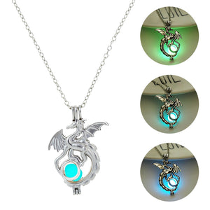 Dragon Glowing Stone Necklace