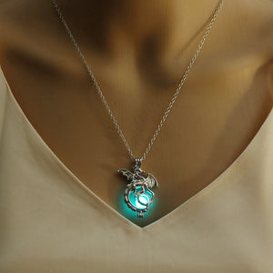 Dragon Glowing Stone Necklace