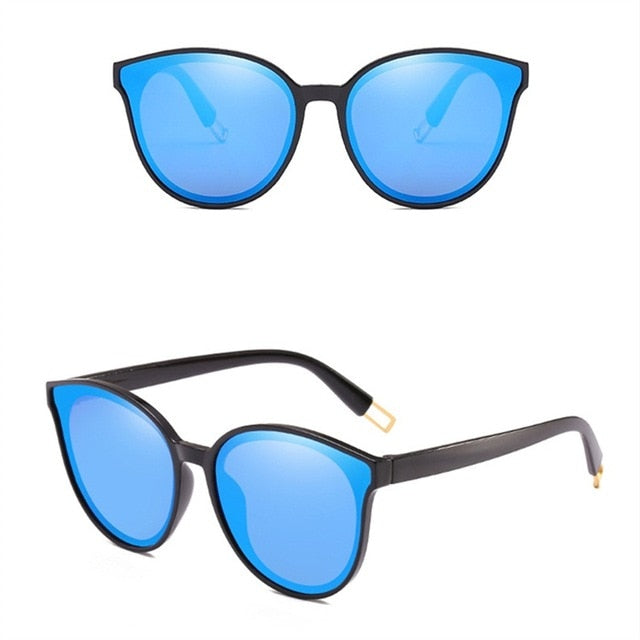 Colour Luxury Flat Top Cat Eye Sunglasses