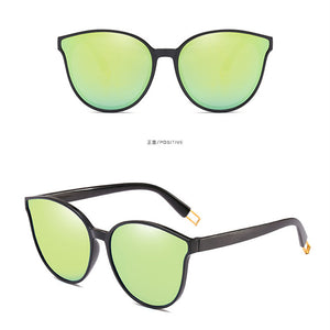 Colour Luxury Flat Top Cat Eye Sunglasses