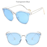 Colour Luxury Flat Top Cat Eye Sunglasses