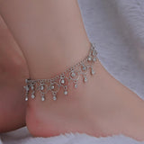 Crystal Tassel Pendant Anklet