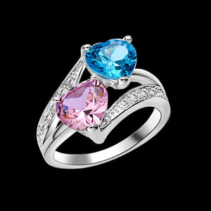 Blue Pink Crystal Rhinestone